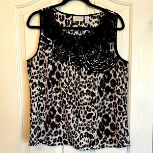 Animal print sleeveless top